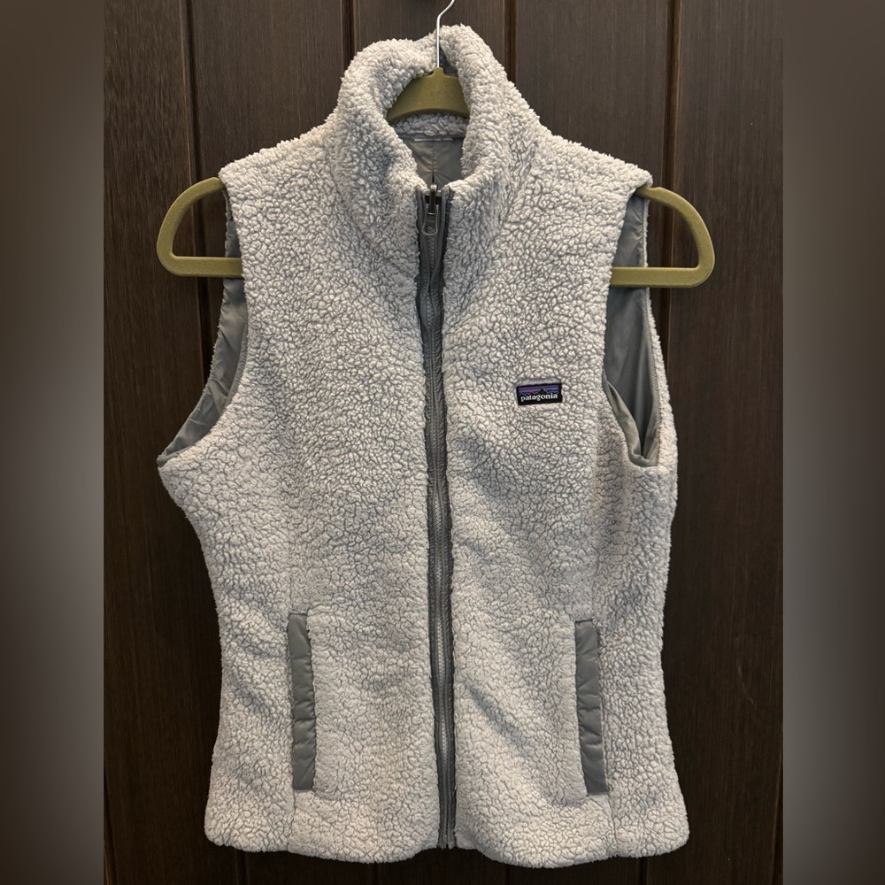 Patagonia Women's White Sherpa Fleece Vest